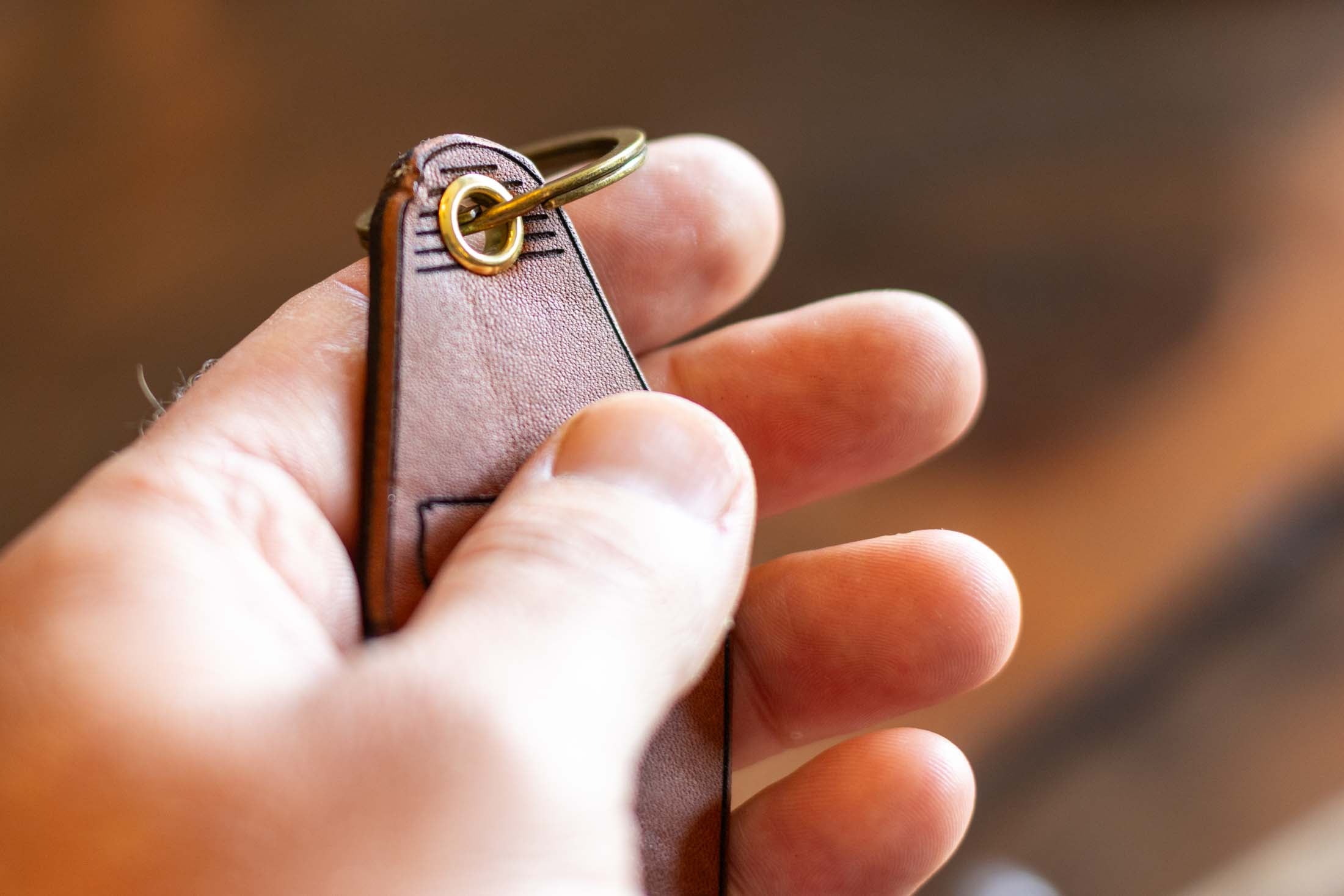 Leather Hotel Keychain