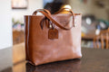 Leather tote