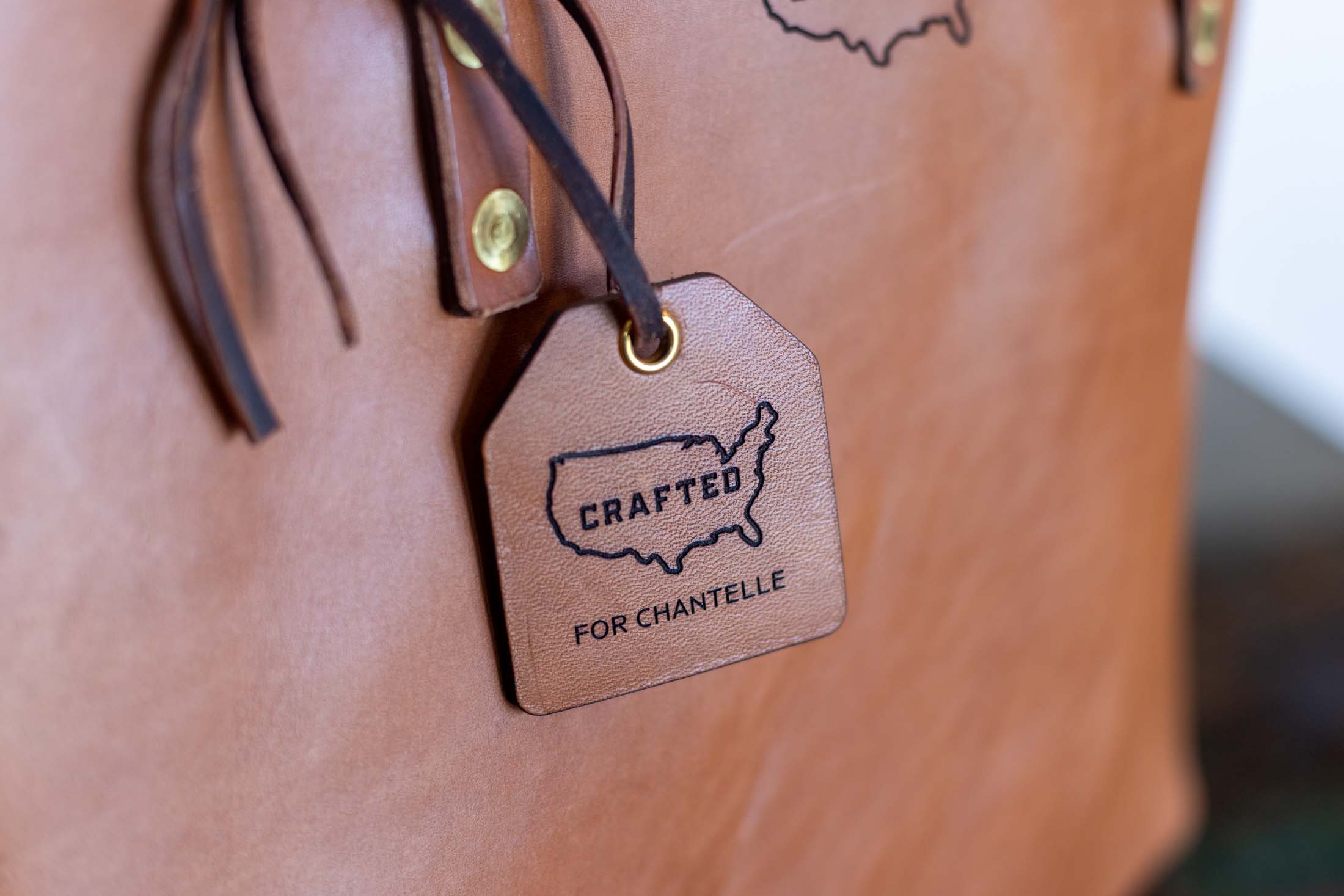 Leather tote