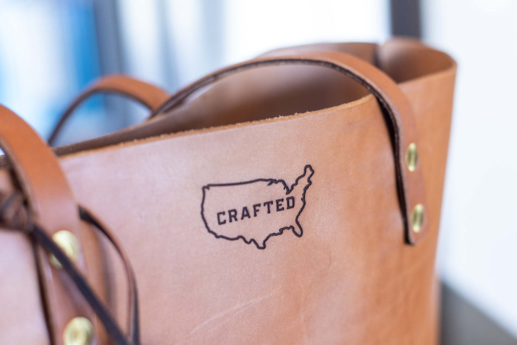 Leather tote
