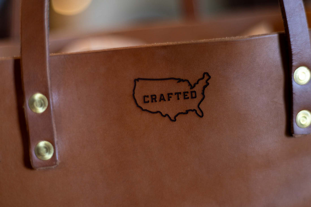 Leather tote