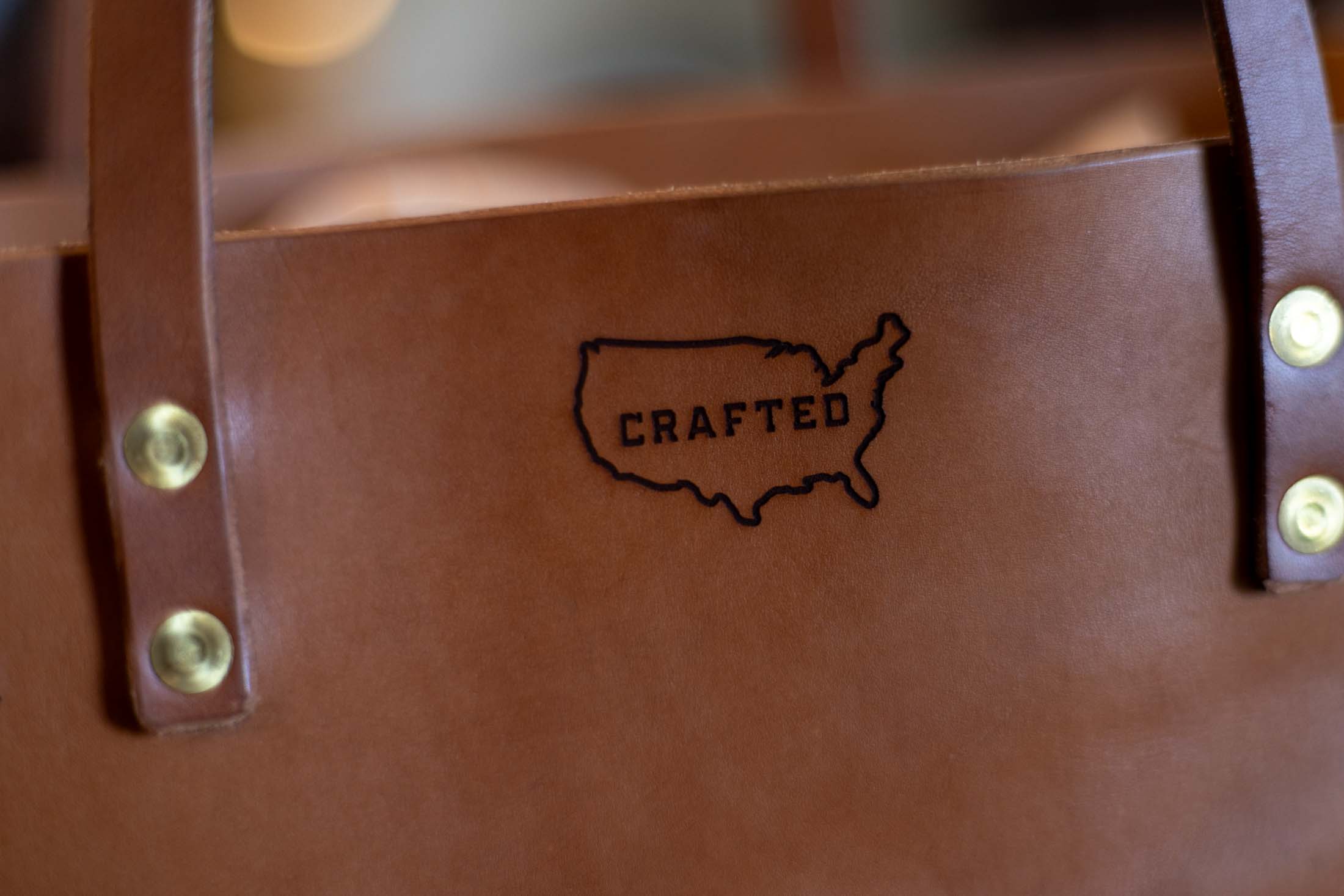 Leather tote