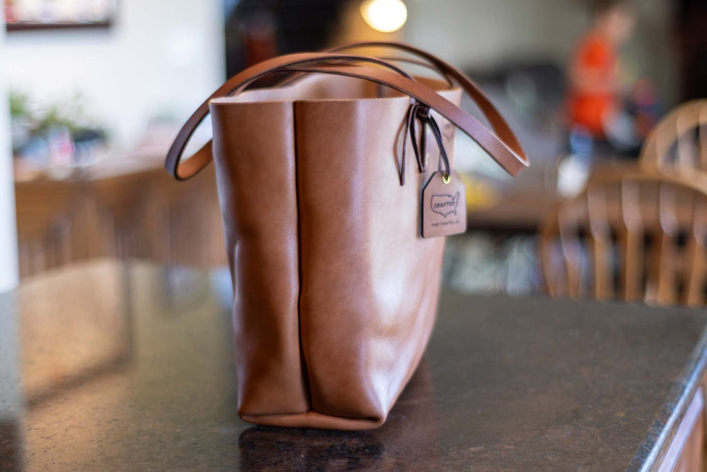 Leather tote